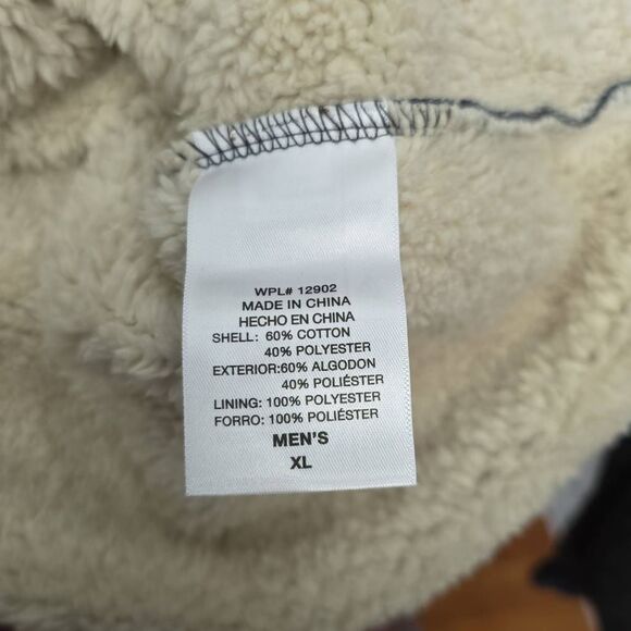 Coleman Men's Size XL Gray Sherpa Lined Pull Over Sweatshirt - Picture 3 of 6